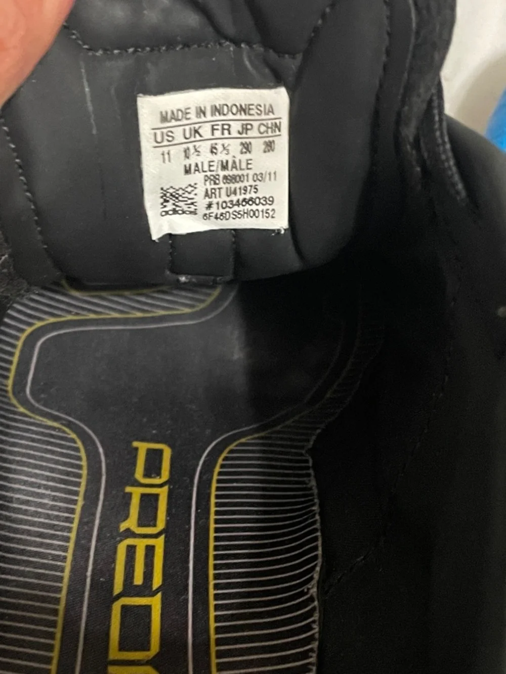 Adidas Vintage Adipower Predator TRX Soccer Cleats - Size 11